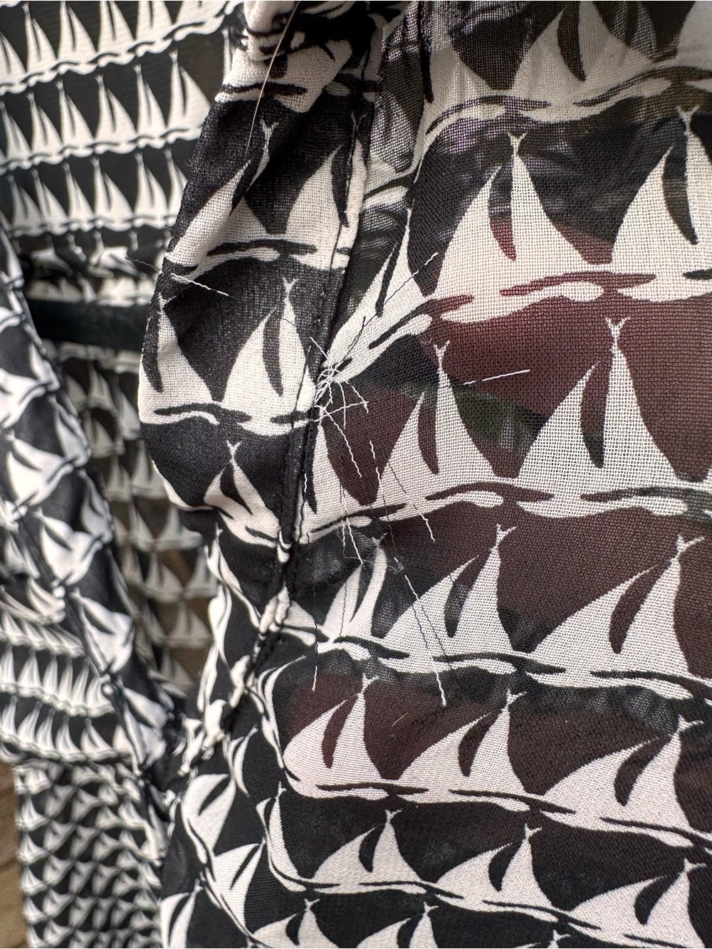 Lush Black and White Printed Tank Top